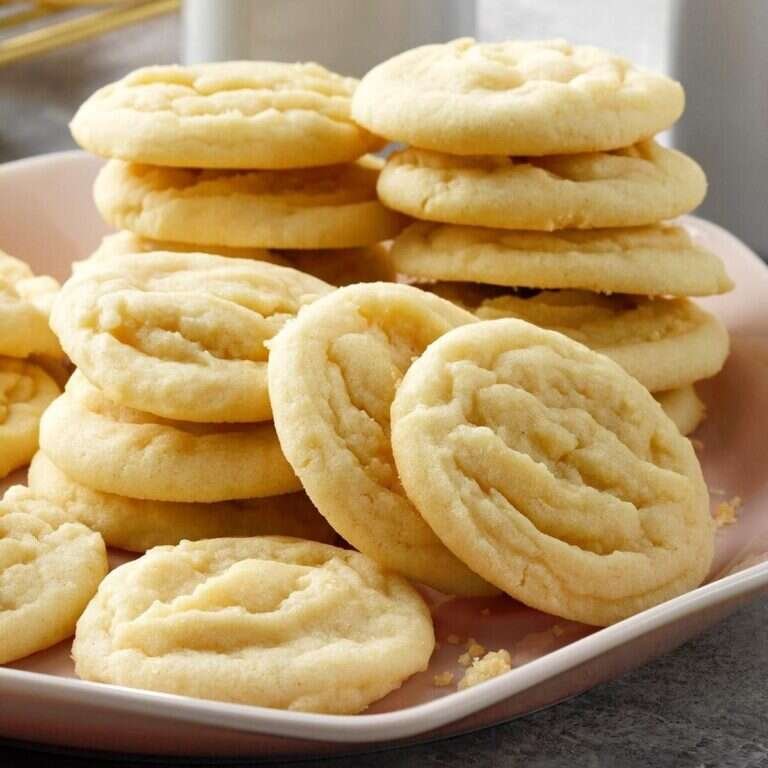 Easy Amish Sugar Cookies Recipe with Buttery Flavor Soft Amish sugar cookies with a buttery golden finish