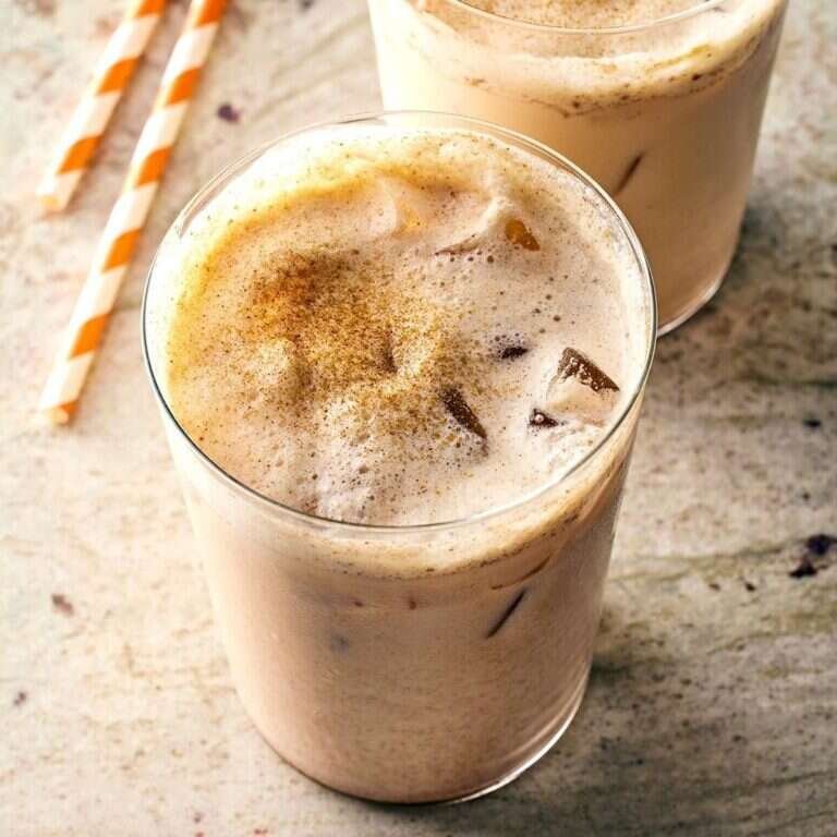 Copycat Starbucks Iced Pumpkin Cream Chai Tea Latte
